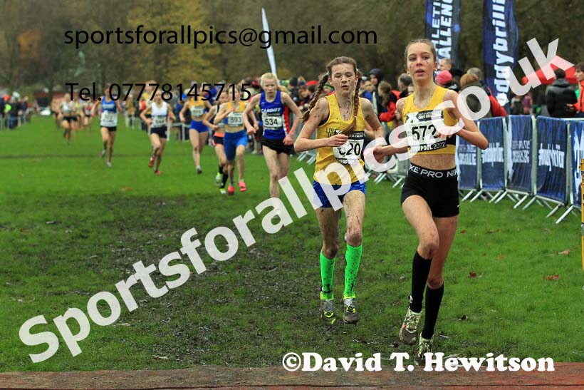 Girls Under-15s, 2022 British Athletics Cross Challenge, Sefton Park, Liverpool.  Photo: David T. Hewitson/Sports for All Pics